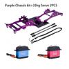 Aluminum Alloy LCG Chassis Kit Frame DIY Servo Rescue Crane Arm for 1/10 RC Rigs Crawler Capra SCX10 II Axle Comp Builds Upgrade (08-Chassis kit) view 2