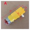 130 DC 3V-6V 3.7V 5V Single Dual Shaft TT electronic starter Slow Speed Engine Smart Car Robot Gear electronic starter Chassis Four Drive Toy Car(C(70rpm)) view 2