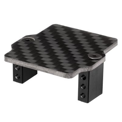LSG Aluminum Alloy Servo Mounts Fixed Holder Bracket for Arrma 1/18 Granite Grom 1/14 Mojave Grom Mega 380 RC Upgrade Parts (Black)