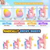 Coodoo Unicorn Hatching Rainbow Eggs for Kids - 6 Pack Unicorn Toys Craft Kits for Boys & Girls, Birthday Easter Basket Stuffers Crafts Gift for Kids 3+ Year Old - Girl Gifts for Ages 3 4 5 6 7 8 view 2