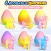 Coodoo Unicorn Hatching Rainbow Eggs for Kids - 6 Pack Unicorn Toys Craft Kits for Boys & Girls, Birthday Easter Basket Stuffers Crafts Gift for Kids 3+ Year Old - Girl Gifts for Ages 3 4 5 6 7 8 view 3