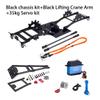 Aluminum Alloy LCG Chassis Kit Frame DIY Servo Rescue Crane Arm for 1/10 RC Rigs Crawler Capra SCX10 II Axle Comp Builds Upgrade (01-Chassis kit) view 2