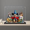 2cm Walnut Wood Grain Display Box, Coffee Black high-end countertop Display Box, Suitable for Disney 21352 Magical World, 3mm Thick Transparent Display Cabinet (Black+Mirror+3MM) view 1