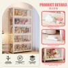 HBOOMOEM Display CabinetAcrylic Transparent Curio CabinetFigures and Curio Collection DisplayCan Display Collectibles, Souvenirs, Gifts, Trophies, Character Models.(40 * 73cm/15.7 * 28.7in) view 4