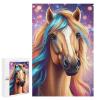 1000 Piece Adult and Youth Colorful Animals Puzzles Animal Horse Mammal Fun and Challenging Animals Themed Puzzles Great Gift for Family and Friends Dimensions view 1