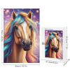 1000 Piece Adult and Youth Colorful Animals Puzzles Animal Horse Mammal Fun and Challenging Animals Themed Puzzles Great Gift for Family and Friends Dimensions view 2