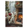 1000 Piece Adult and Teen Puzzles Animals Themed Puzzles White Dog Sitting Fun and Challenging Gifts for Friends Bedroom Decorative Art view 3