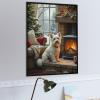 1000 Piece Adult and Teen Puzzles Animals Themed Puzzles White Dog Sitting Fun and Challenging Gifts for Friends Bedroom Decorative Art view 4