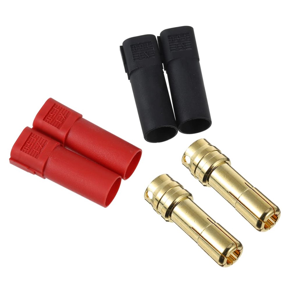 FUNOMOCYA 16pcs Bullet Banana Plug Connectors Abs Housing Male and Female Bullet Banana Plugs High Temperature Resistance