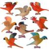 AENIMELY 8PCS Realistic Parrot Toys - Perfect Bird Toys for Fairy Garden & Dollhouse Decor, Educational Toy Set & Birthday Cake Topper Gift for Kids view 1