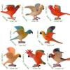 AENIMELY 8PCS Realistic Parrot Toys - Perfect Bird Toys for Fairy Garden & Dollhouse Decor, Educational Toy Set & Birthday Cake Topper Gift for Kids view 2