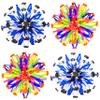 AGSIXZLAN 4Pcs Colorful Pop Sphere Sensory Fidget Toy for Kids & Adults Reliever Stress,Collapsible Expandable Expanding Balls Toy Expands from 6" to 12" for Breathing Exercises and Play,Yoga -ADHD view 1