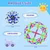 AGSIXZLAN 4Pcs Colorful Pop Sphere Sensory Fidget Toy for Kids & Adults Reliever Stress,Collapsible Expandable Expanding Balls Toy Expands from 6" to 12" for Breathing Exercises and Play,Yoga -ADHD view 2