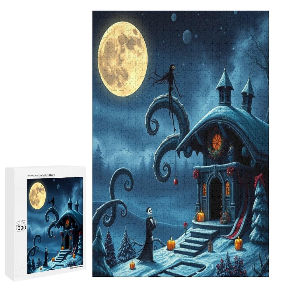 1000 Piece Jigsaw Puzzle Christmas Brain Teaser for Adults Educational Developmental & Games Building Kit Activities to Encourage Creative Play