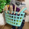 Morezmore M00158 10pc Miniature Wooden Clothes Pins Clips for Scale Model view 2