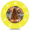 Custom Plastic Poker Chips Imprinted with Your Personalized Text and Logo Card Game Chips for Texas Hold'em Card ClubLate Night Poker Games Drink or Bar Tokens Bachelor Party (100, Yellow, 37mm) view 1