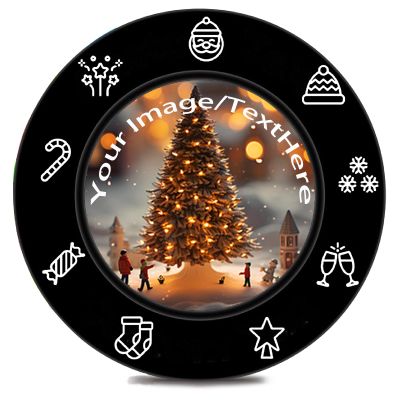 Custom Plastic Poker Chips Imprinted with Your Personalized Text and Logo Card Game Chips for Texas Hold'em Card ClubLate Night Poker Games Drink or Bar Tokens Bachelor Party (100, Black, 37mm)