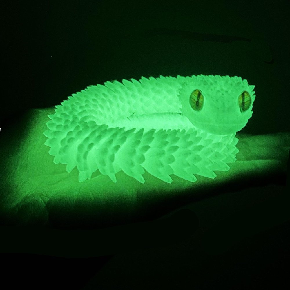 12in 3D Printed Snake Toys, Flexible 3D Printed Animal, Fidget ADHD Snake Toys, Perfect Desk Pet for Animal Collectors