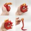 12in 3D Printed Snake Toys, Flexible 3D Printed Animal, Fidget ADHD Snake Toys, Perfect Desk Pet for Animal Collectors, Easter Basket Essentials, Easter Basket Stuffers view 2