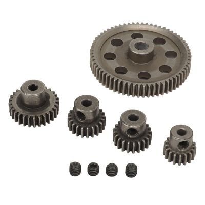 RC Car Motor Gear, 17T 21T 26T 29T 64T Spur Diff Differential Main Gear Smoother RC Car Operate for HSP 94107 94111 94123 94170 1/10 Cars
