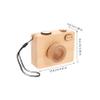 Cabilock Early Learning Camera Toy Wooden Camera Storage Box Music Box for Boys and Girls Ideal Present for Photography Lovers view 2
