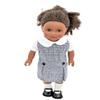 18 inch Doll Outfit-School Plaid Jumper Include Blouse and Hair Accessory/Add on Option: Sock and Shoe (Doll is not Included) (Dropped Waist Jumper,Sock,Matte Black Shoe, Plaid 747) view 1