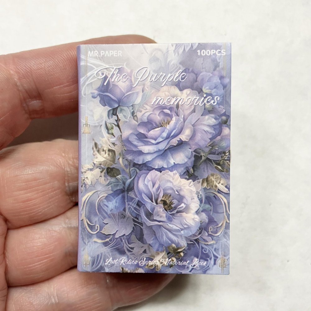 Morezmore M00291-B 1pc Miniature Fantasy Book Lost Relic with Pictures Mini Prop for Puppet or Dollhouse QC1