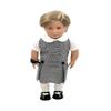 18 inch Doll Outfit-School Plaid Jumper Include Blouse and Hair Accessory/Add on Option: Sock and Shoe (Doll is not Included) (Dropped Waist Jumper,Sock,ShinyBlack Shoe, Plaid 39) view 1