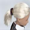 18 inch Doll Outfit-School Plaid Jumper Include Blouse and Hair Accessory/Add on Option: Sock and Shoe (Doll is not Included) (Dropped Waist Jumper,Sock,ShinyBlack Shoe, Plaid 43) view 3