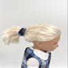 18 inch Doll Outfit-School Plaid Jumper Include Blouse and Hair Accessory/Add on Option: Sock and Shoe (Doll is not Included) (Dropped Waist Jumper,Sock,Matte Black Shoe, Plaid 76) view 3
