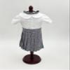 18 inch Doll Outfit-School Plaid Jumper Include Blouse and Hair Accessory/Add on Option: Sock and Shoe (Doll is not Included) (Pleated Skirt,Sock,ShinyBlack Shoe, Plaid 747) view 2