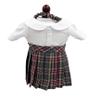18 inch Doll Outfit-School Plaid Jumper Include Blouse and Hair Accessory/Add on Option: Sock and Shoe (Doll is not Included) (Pleated Skirt Only, Plaid 43) view 1