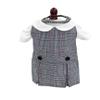 18 inch Doll Outfit-School Plaid Jumper Include Blouse and Hair Accessory/Add on Option: Sock and Shoe (Doll is not Included) (Dropped Waist Jumper Only, Plaid 747) view 1