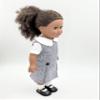18 inch Doll Outfit-School Plaid Jumper Include Blouse and Hair Accessory/Add on Option: Sock and Shoe (Doll is not Included) (Dropped Waist Jumper Only, Plaid 747) view 3