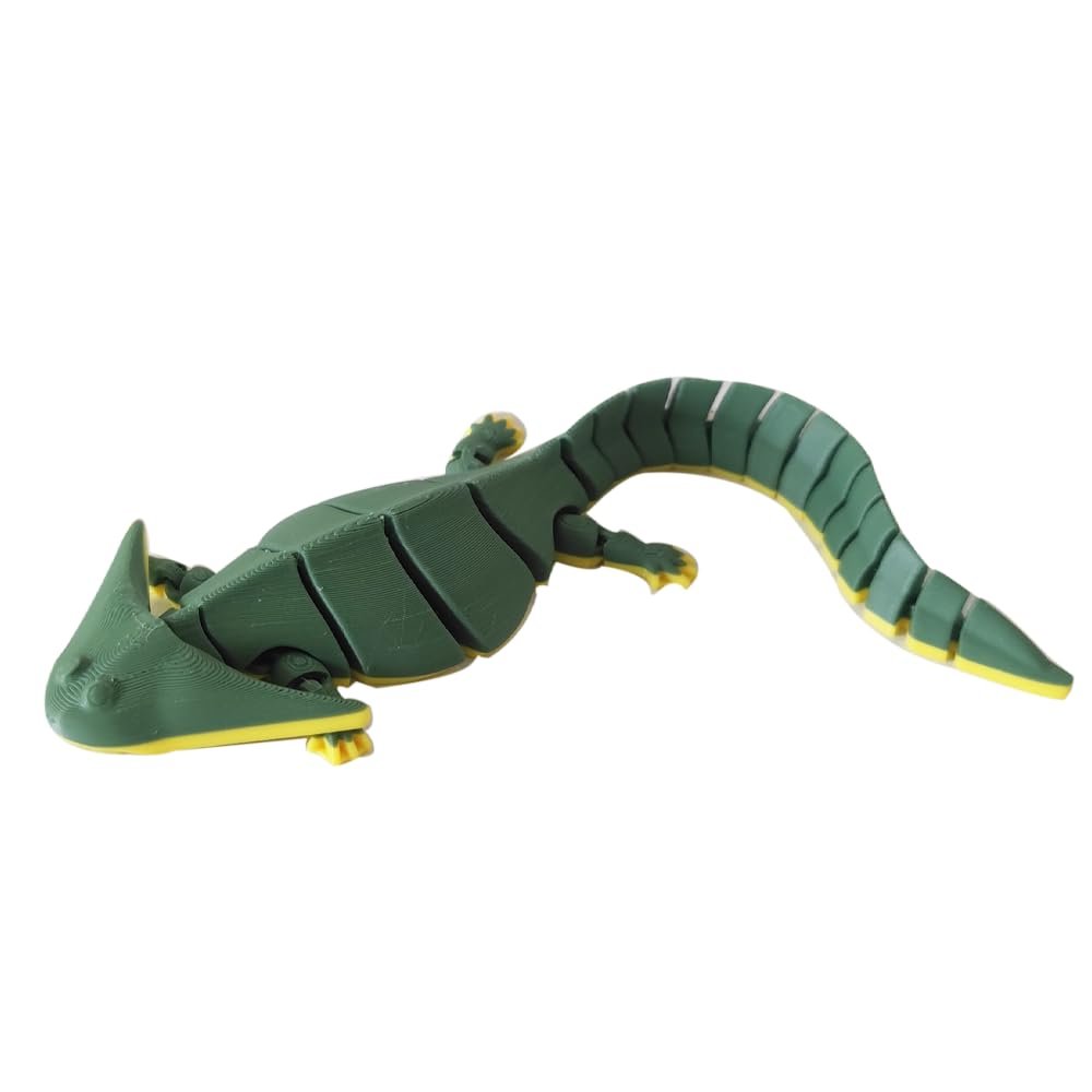 3D Printing Hats Head Salamander Joints Movable Creatures Simulation Amphibious Reptile Toys Indoor Toys Decorative Gifts Desktop Ornaments Gifts for Friends 21cm/8.27in