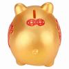 Charming Gold Piggy Bank - Adorable Silicone Money Saving Box for Kids, Unbreakable and Sparkling Design view 3