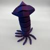 3D Printed Squid Toys Joints Movable Ornament Indoor Toys Decorative Gifts Desktop Ornaments Gifts for Friends (Blue Green) view 3