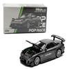 1:64 Scale Diecast Model Car Compatible with Mazda RX7 RE Amemiya Gun Metal with Carbon Top Limited Edition by Pop Race PR640255 view 1