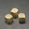 2Pcs Metal Dice 11 Mm 13 15 20 Mm Brass Gold Color 6 Sided Dice Hand Polished Brass Dice For Game(15mm) view 3