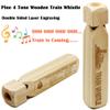 Kids Train Engineer Costume Premium Set (4 IN 1) Wooden Train Whistle Conductor Hat Bandanna Engineer Vest Dress Up Kit for Children view 3