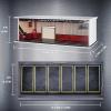 Malamfans 1/64 for Hot Wheels The Red House Scenarios Display Case - 1/64 Scale die-cast Model car Display Box with LED Lights and Acrylic Cover, Divided into 1 Level, with 6 Parking Spaces view 2
