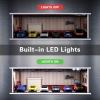 Malamfans 1/64 for Hot Wheels The Red House Scenarios Display Case - 1/64 Scale die-cast Model car Display Box with LED Lights and Acrylic Cover, Divided into 1 Level, with 6 Parking Spaces view 3