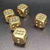 2Pcs Metal Dice 11 Mm 13 15 20 Mm Brass Gold Color 6 Sided Dice Hand Polished Brass Dice For Game(11mm) view 4