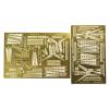 1/350 Scale Military Model Photo-Etched Detail Set US Ship Crane Parts for Enhanced Model Realism view 1