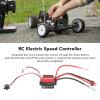 320A RC Brushed ESC Two Way Electronic Speed Controller with Brake for 1/10 RC Car Boat view 4