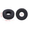 1.0 Inch RC Tires with Cat Claw Rubber, Soft Sponge Inner Liner, Stable Grip for Axial SCX24, FMS FCX24 AX24 1/18 1/24 RC Crawler view 3