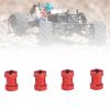 4Pcs RC Wheel Hex Spacers 12mm Remote Control Car Universal Hub Extensions 17mm Length (Red) view 2