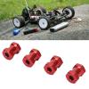 4Pcs RC Wheel Hex Spacers 12mm Remote Control Car Universal Hub Extensions 17mm Length (Red) view 3