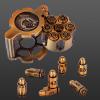 Aloftopz Metal Bullet Dice Set of 7 with Spinning Revolver Cylinder Container Perfect Role Playing Dice Set, Cyberpunk Style DND Dice Set for DND & Other Tabletop Games view 1