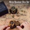 Aloftopz Metal Bullet Dice Set of 7 with Spinning Revolver Cylinder Container Perfect Role Playing Dice Set, Cyberpunk Style DND Dice Set for DND & Other Tabletop Games view 3